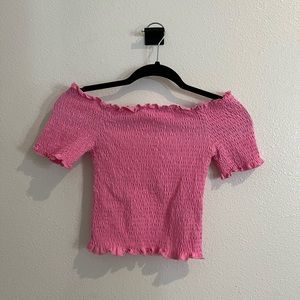 H&M Pink Crop Top Size Small